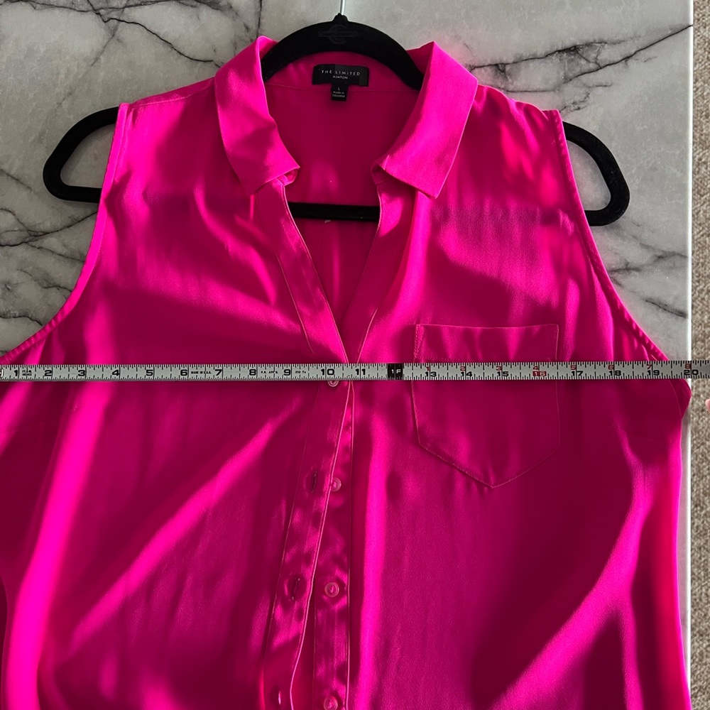 Limited- Ashton sleeveless top - hot pink - Picture 4 of 4